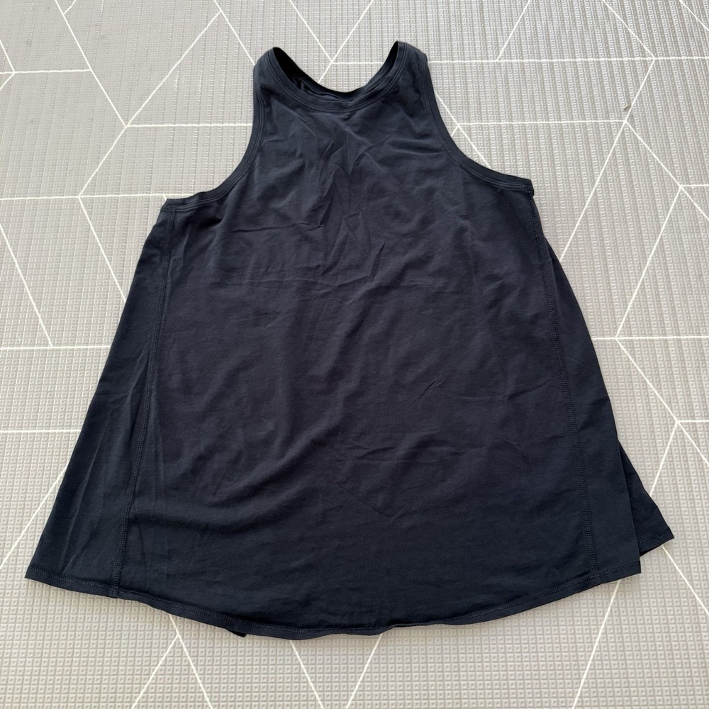Lululemon All Tied Up Tank Top Size 2 Black Tie in Back Sleeveless